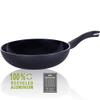 Berndes Frying 28 cm B.Green Aluminium Induction Wok Pan Made from 100% Recycled Drinks Cans, Black view 1