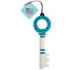 Egan Key Ceramic, White and Blue, Unique view 1