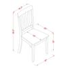 East West Furniture MZAN3-OAK-W 3 Piece Dining Table Set for Small Spaces Contains a Rectangle Dining Room Table with Dropleaf and 2 Wood Seat Chairs, 36x54 Inch, Oak view 3