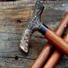 Antique Victorian Style Head Handle Walking Stick Canes Shaft Wooden Brass Cane Christmas Day Gift view 3