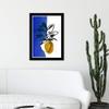 Wynwood Studio Botanical Framed Wall Art Prints 'Flourish' Florals Home Dcor, 13" x 19", Blue, White view 3