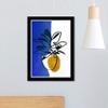 Wynwood Studio Botanical Framed Wall Art Prints 'Flourish' Florals Home Dcor, 13" x 19", Blue, White view 4