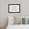 Wynwood Studio Abstract Framed Wall Art Prints 'Love in Stone Gold and White' Crystals Home Dcor, 19" x 13" view 4