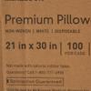 McKesson Disposable Non-Woven Pillowcases 21" x 30" Pack of 100 Standard White Pillow Covers for Hospitals Clinics Ambulance Services Non-sterile Soft Durable view 4
