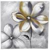 Jeco Floral and Botanical Canvas Art in Gray and White view 1