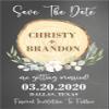 Rustic Wedding Save The Date Cards, Vintage Wedding Save The Date Cards, Barn Wedding Save The Date - Set of 12 (Chalkboard/Ivory) view 4
