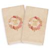 Authentic Hotel and Spa Turkish Cotton Peace Beige Set of 2 Hand Towels view 1