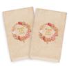 Authentic Hotel and Spa Turkish Cotton Peace Beige Set of 2 Hand Towels view 2