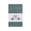 Authentic Hotel and Spa Turkish Cotton Shells Embroidered Teal Blue 8-Piece Towel Set view 4