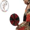 African Fan/African Fabric Fan/Ankara Fan/Leather Folding Fan/Designs Random view 1