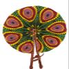 African Fan/African Fabric Fan/Ankara Fan/Leather Folding Fan/Designs Random view 4