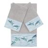 Authentic Hotel and Spa Turkish Cotton Turtles Embroidered Light Grey 3-Piece Towel Set view 1