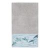 Authentic Hotel and Spa Turkish Cotton Turtles Embroidered Light Grey 3-Piece Towel Set view 2