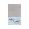 Authentic Hotel and Spa Turkish Cotton Turtles Embroidered Light Grey 3-Piece Towel Set view 4
