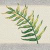 Authentic Hotel and Spa Turkish Cotton Palm Fronds Embroidered Light Grey 2-Piece Towel Hand Set view 2