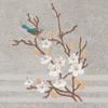 Authentic Hotel and Spa Turkish Cotton Blue Bird Embroidered Light Grey 8-Piece Towel Set view 3