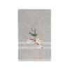 Authentic Hotel and Spa Turkish Cotton Blue Bird Embroidered Light Grey 8-Piece Towel Set view 4
