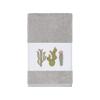 Authentic Hotel and Spa Turkish Cotton Cactus Embroidered Light Grey 4-Piece Towel Set view 4