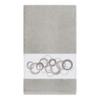 Authentic Hotel and Spa Turkish Cotton Circles Embroidered Light Grey 4-Piece Towel Set view 3