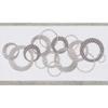 Authentic Hotel and Spa Turkish Cotton Circles Embroidered Light Grey 4-Piece Towel Set view 4