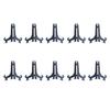 Booluee 10 Pcs Black Plastic Easels Plate Display Stands Picture Frame Stand Holder Display Easels (6 Inch) view 1