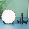 Booluee 10 Pcs Black Plastic Easels Plate Display Stands Picture Frame Stand Holder Display Easels (6 Inch) view 2