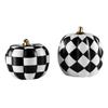 Ceramic Decoration Pumpkin Shaped Home Decoration Modern Black and White Ornaments Home Decor (17 * 17*HIGH17.5CM) view 1