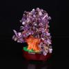 BESPORTBLE 1pc Money Tree Bonsai Prosperity Money Tree Crystal Bonsai Money Plant Bonsai Cash Cow Chinese Fortune Tree Good Fortune Tree Chakra Tree Decorations Crystal Gravel Purple Amethyst view 4