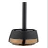 IBILI Brandol Toilet Brush Holder, Ceramic, Black, 12.7 x 11.8 x 11.8 cm view 1