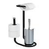 Wenko Universal Toilet Brush Spare Roll Holder Black, Steel, 20 x 62.5 x 23 cm view 3