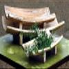 MY SWANKY HOME Elegant Coastal Inspired Curved Set 3 Stackable Rectangle Wood Trays Minimalist view 2