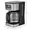 Brentwood Appliances BTWTS222BK 12-Cup Digital Coffee Maker, One Size, Black view 2