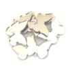 Butterfly Wings Crafting Mirrors, Set of 10, Shatterproof Acrylic, Silver view 1