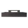 A&B Home Snake Print Rectangular Nesting Trays with Metal Handles - Set of 3 - Gray, Silver Finish view 3
