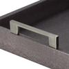 A&B Home Snake Print Rectangular Nesting Trays with Metal Handles - Set of 3 - Gray, Silver Finish view 4