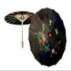 TJ Global PACK OF 4 Japanese Chinese 33" Umbrella Parasol For Wedding Parties, Photography, Costumes, Cosplay, Decoration And Other Events - 4 Umbrellas (Black) view 3