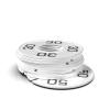 Discount Sizing Round Rack Size Divider - Men's Sizes (30-50 Even) (33, White with Black Print) view 1