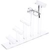 Plymor Clear Acrylic 5 Frame Display Risers for Eyeglasses, 9" H x 4" W x 15" D (2 Pack) view 2