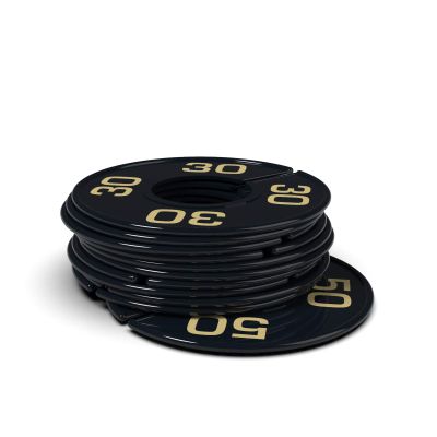 Discount Sizing Round Rack Size Divider - Men's Sizes (30-50 Even) (33, Black with Gold Print)