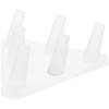 Plymor Frosted Acrylic Ring Finger Display, Six, 5.5" W x 5" D x 1.75" H (2 Pack) view 1