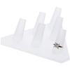 Plymor Frosted Acrylic Ring Finger Display, Six, 5.5" W x 5" D x 1.75" H (2 Pack) view 2