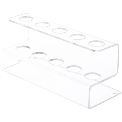 Plymor Clear Acrylic Flatware Display Stand, 3.25" H x 7" W x 3" D (2 Pack)