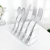Plymor Clear Acrylic Flatware Display Stand, 3.25" H x 7" W x 3" D (2 Pack) view 3