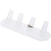 Plymor Frosted Acrylic Ring Finger Display, Four, 6.875" W x 2" D x 1.75" H (3 Pack) view 2
