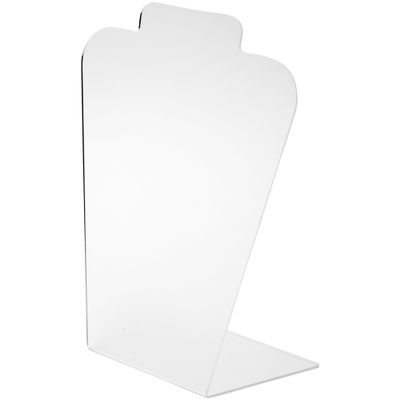 Plymor Frosted Acrylic Basic Tall Necklace Display Stand, 8.5" W x 4" D x 11.5" H (2 Pack)
