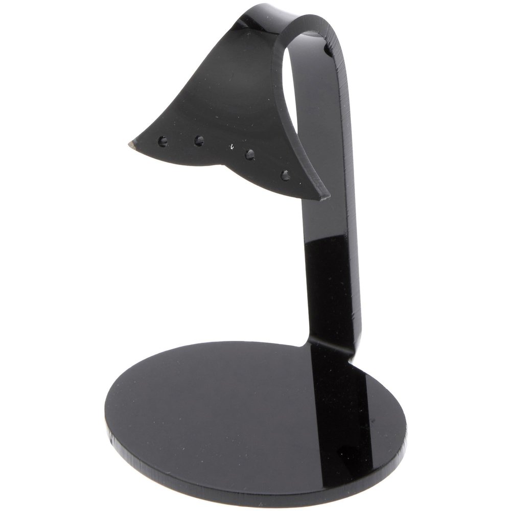 Plymor Black Acrylic 2 Pair Hanging Earring Display Stand, 2.5" W x 2" D x 3.125" H (12 Pack)