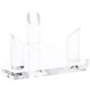 Plymor Clear Acrylic Base with 3 Prongs for Large Sphere or Ball, 2.875" H x 5" W x 4.375" D (2 Pack) view 1