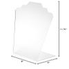 Plymor Frosted Acrylic Stair-step Necklace Display Stand, 8" W x 4" D x 11.75" H (2 Pack) view 3
