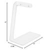 Plymor Frosted Acrylic Signpost-style Pair Hanging Earring Display Stand, 2.375" W x 4" D x 6" H (12 Pack) view 3