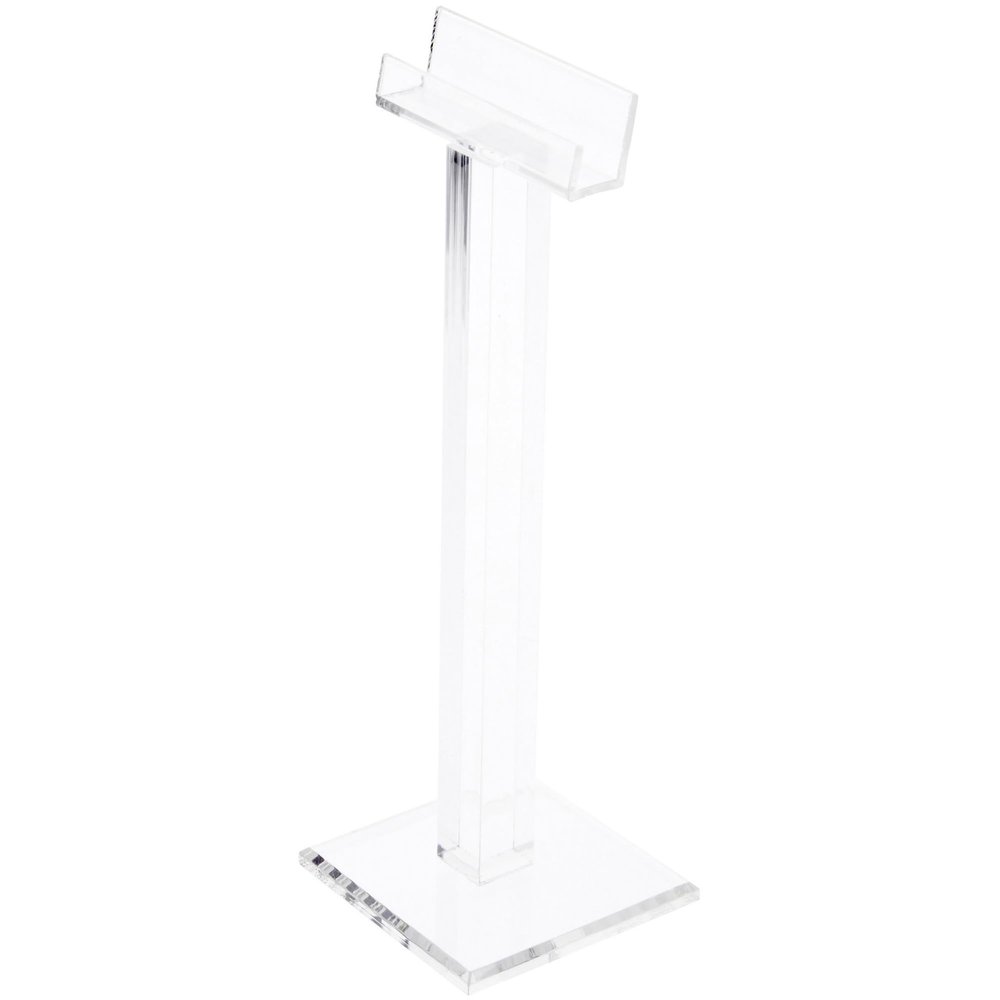 Plymor Clear Acrylic Single Frame Display Riser for Eyeglasses, 7.5" H x 3" W x 3" D
